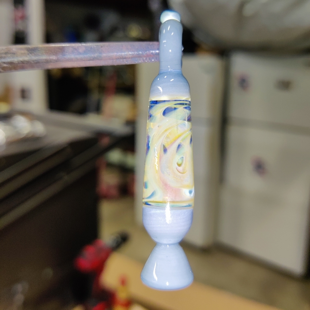 Lava lamp glass pendant